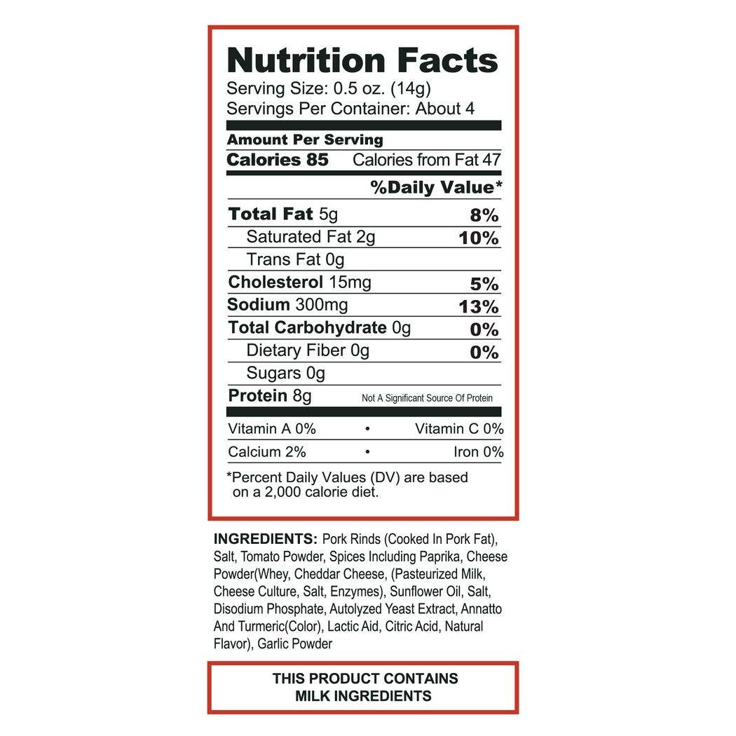 Pepperoni Pizza Pork Rinds 1.75oz Bag
