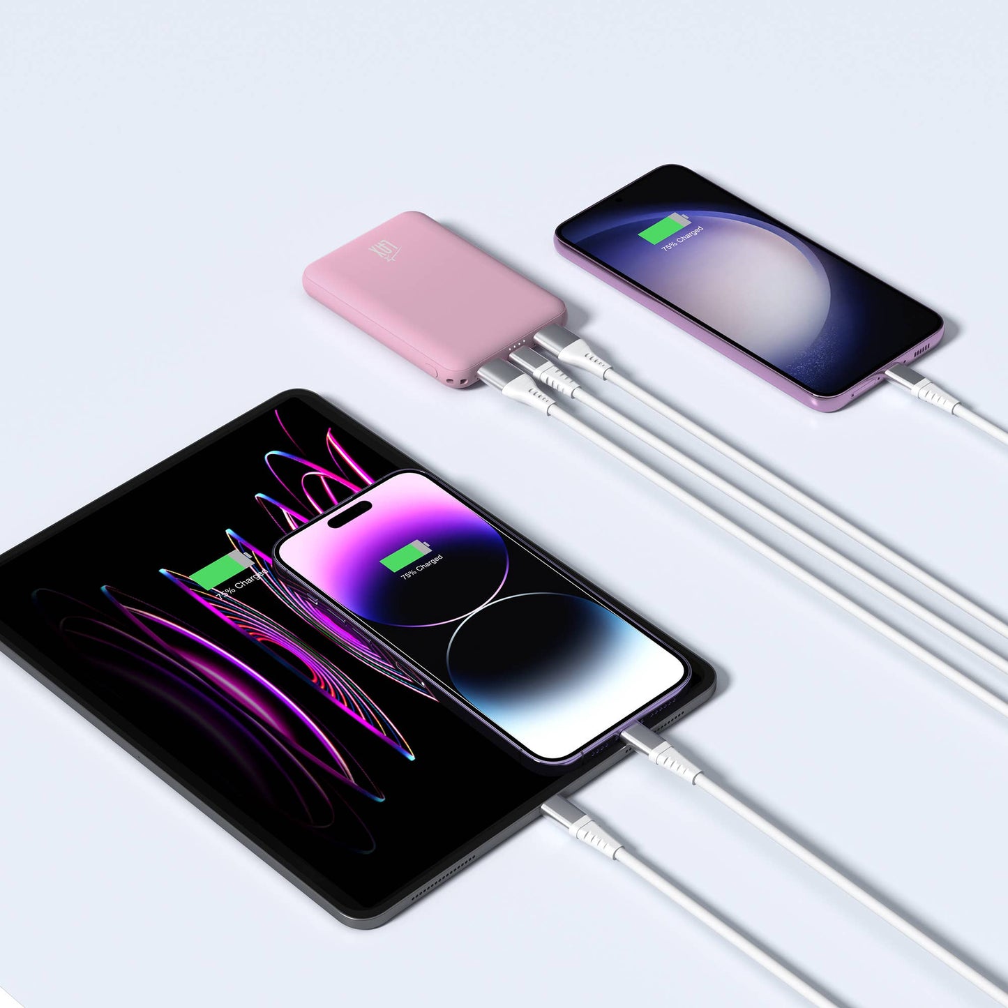 LAX 6600mAh Power Bank – Fast, Reliable, and Travel-Ready: Lilac