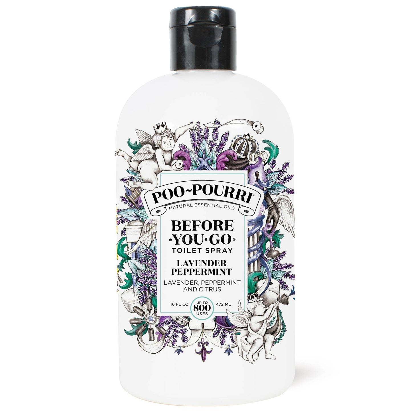 Lavender Peppermint Refill Size Bottle 16oz. Poo~Pourri
