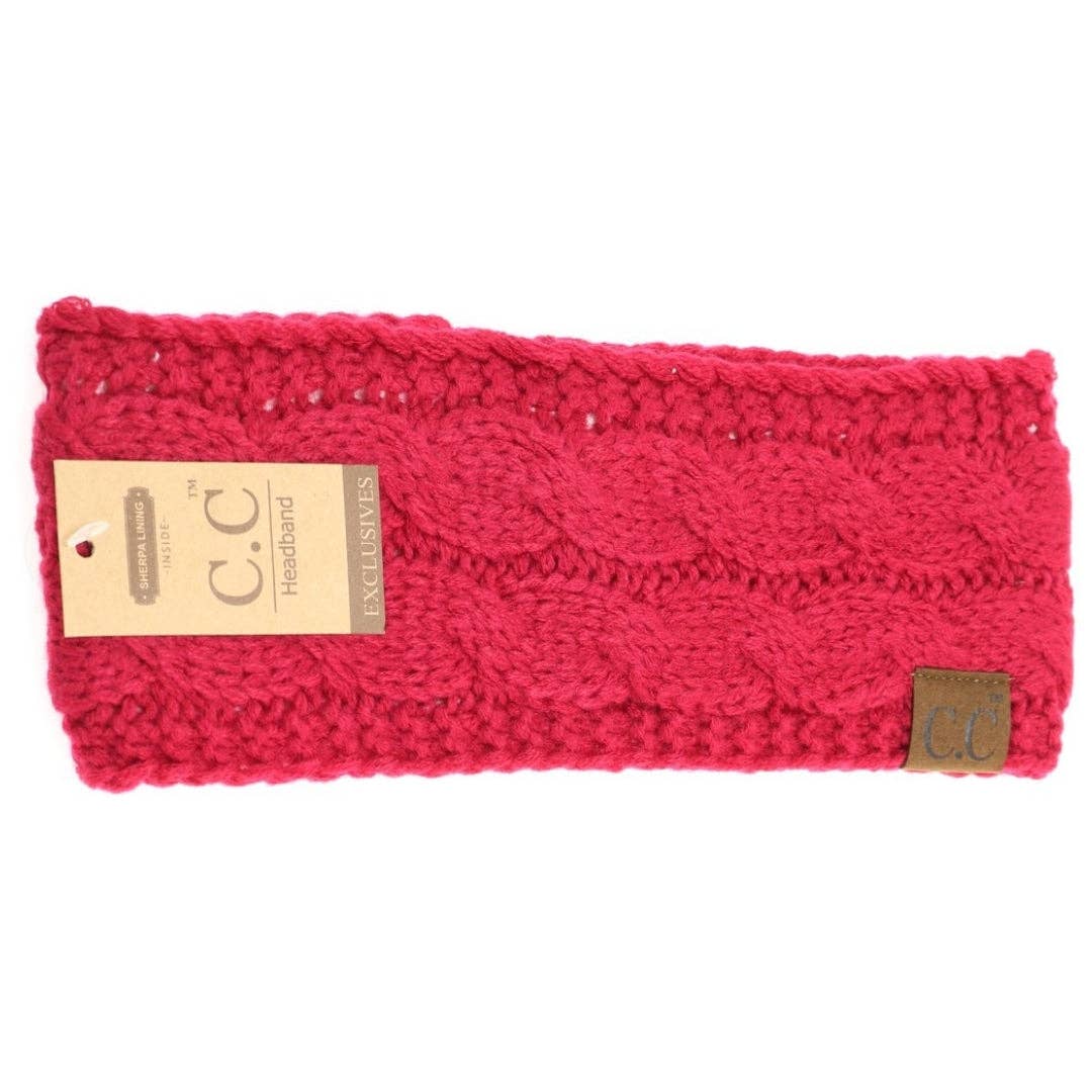 Solid Cable Knit CC Women's Fashion Headband