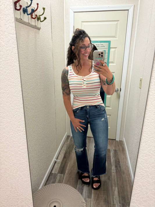 Happy Stripes Tank Top
