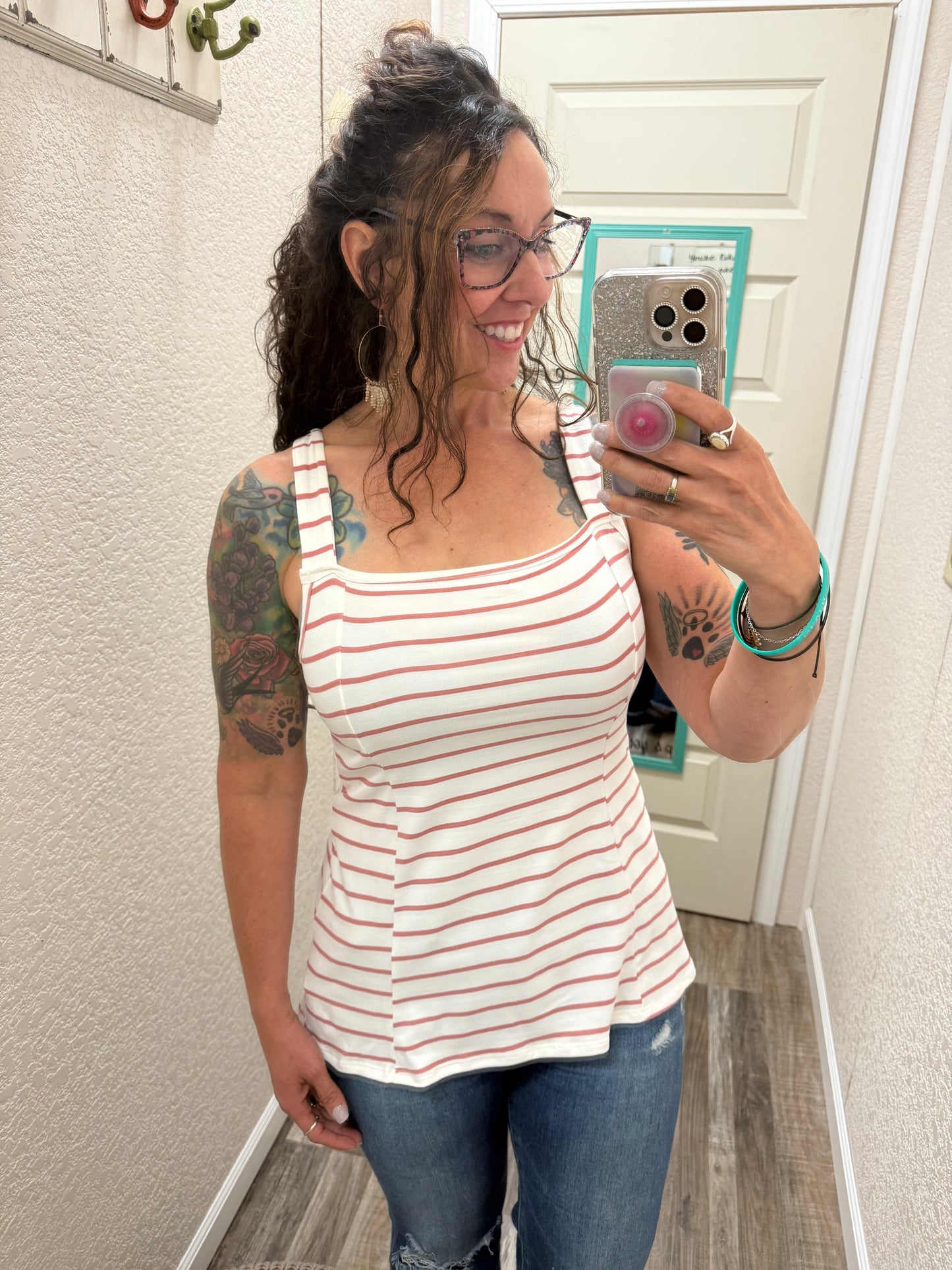 Coraline Square Neck Tank Top