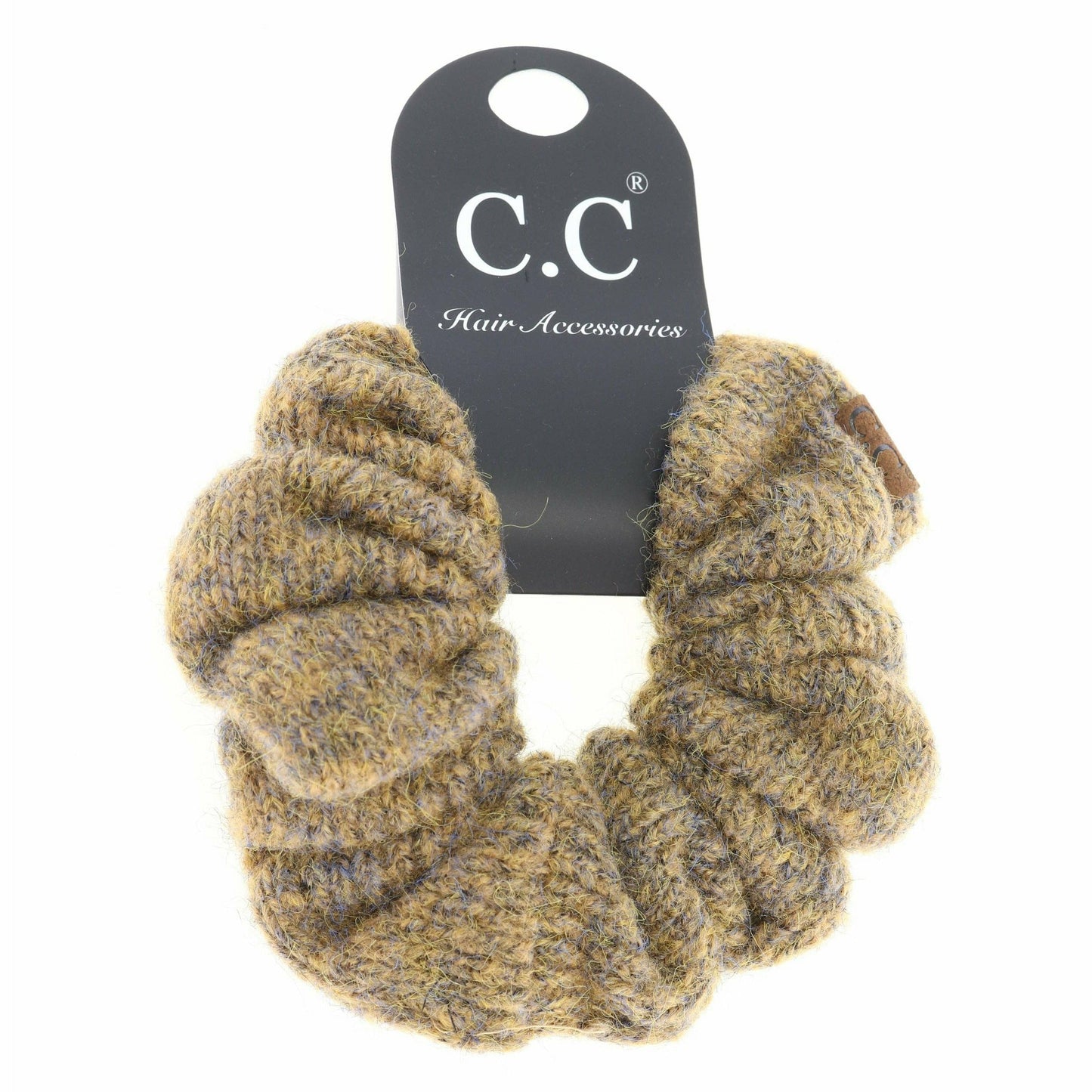 Two-tone Knit Ponytail C.C Scrunchie