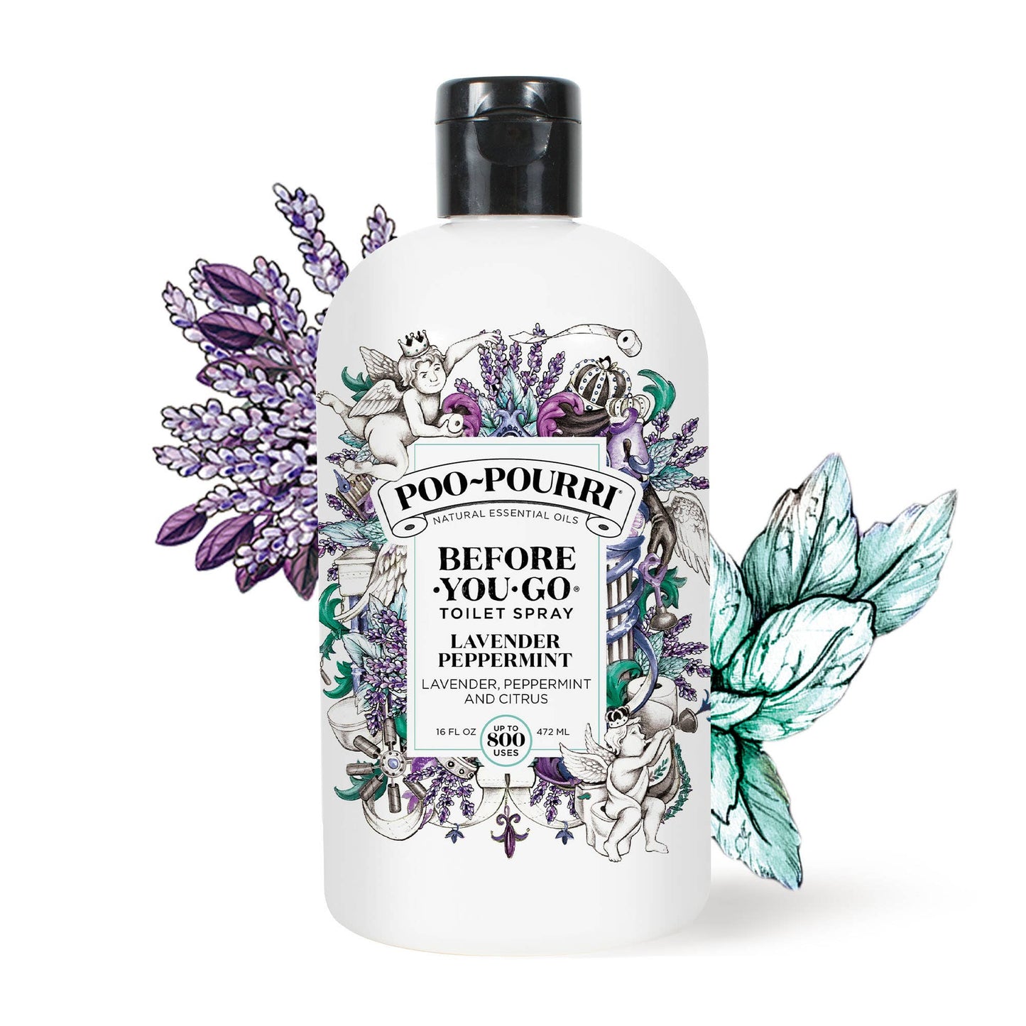 Lavender Peppermint Refill Size Bottle 16oz. Poo~Pourri