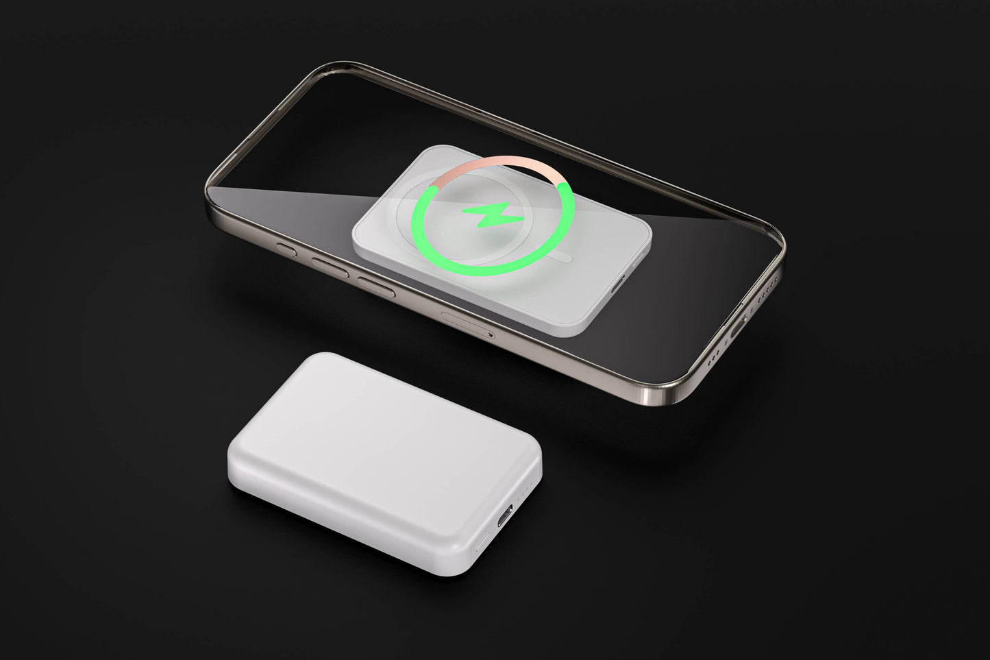 Lavender MagSafe 7200mAh Wireless Power Bank – Fast & Portable