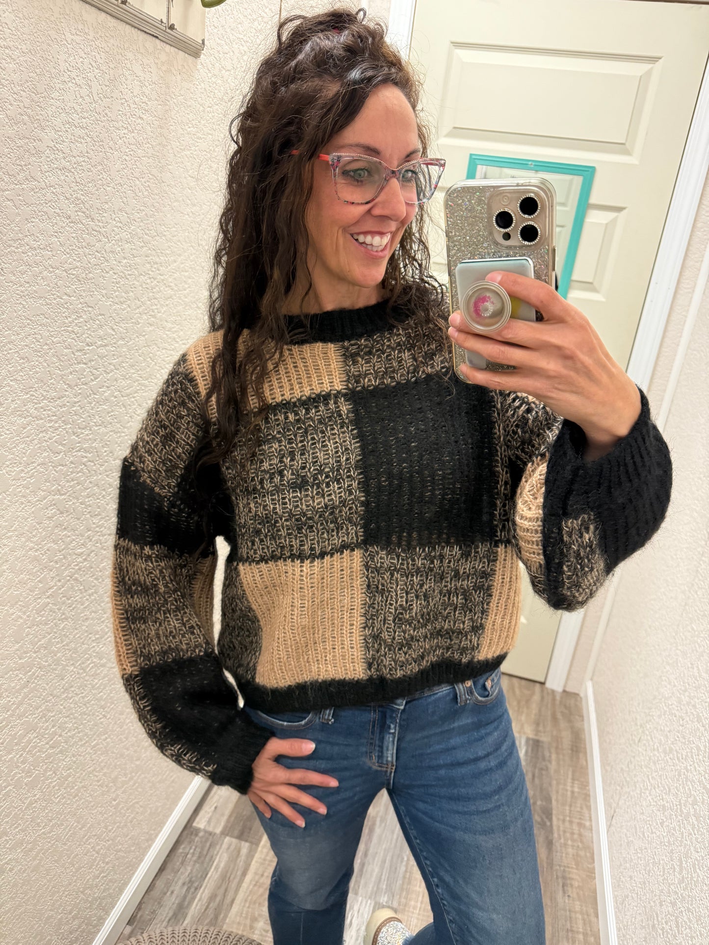 Lillian Plaid Sweater