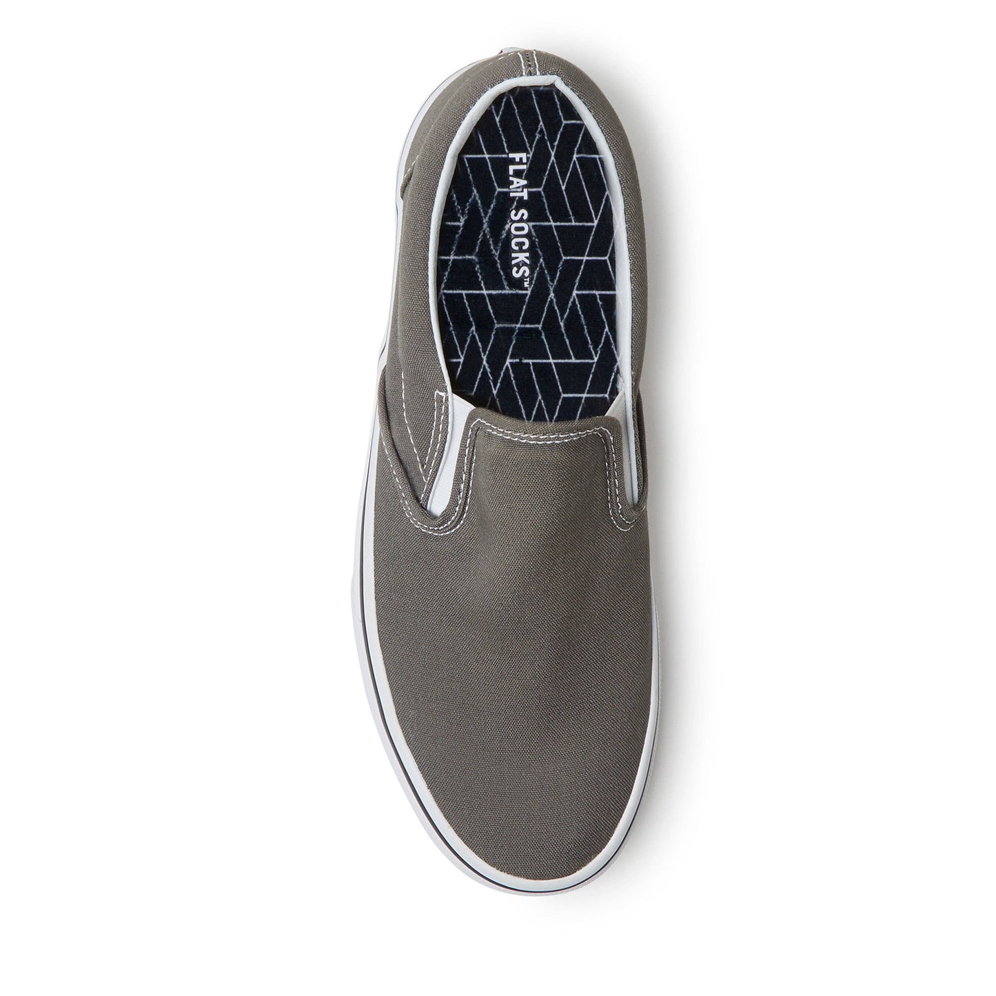 Black Geo FLAT SOCKS: Small (up to Women's 11, Men's 10)