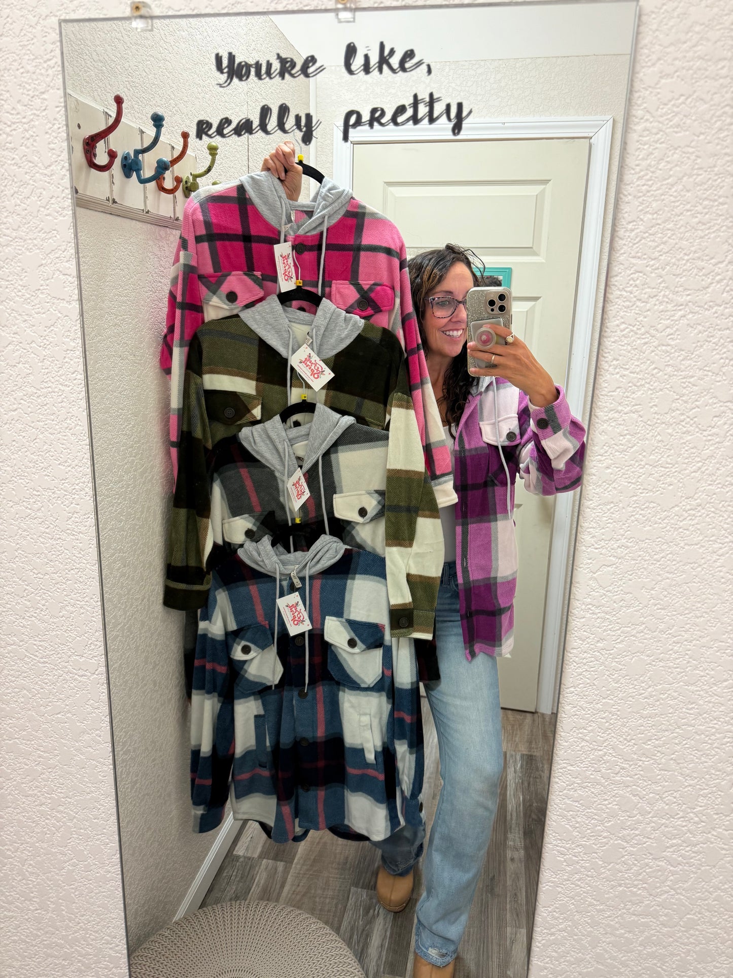 Shirley Fleece Plaid Shacket