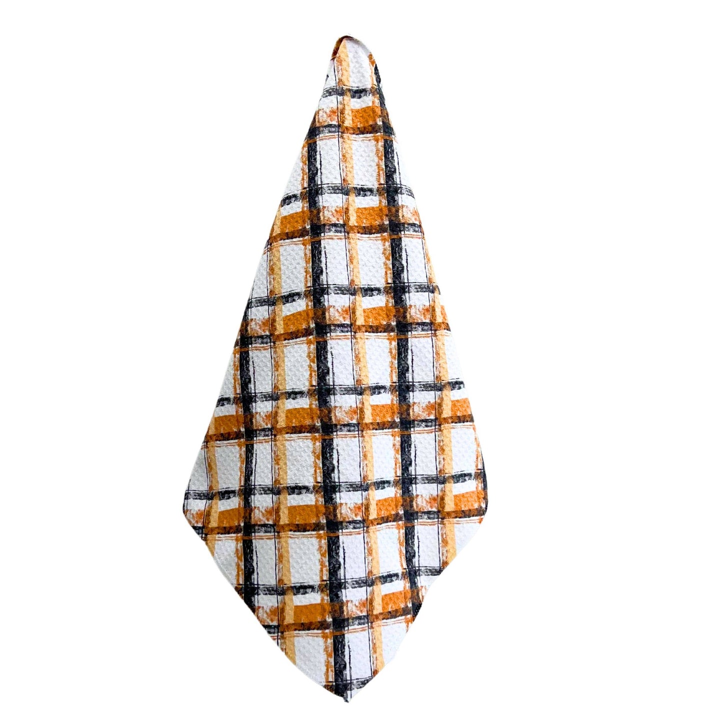 Halloween Flannel Pattern Waffle Tea Towel