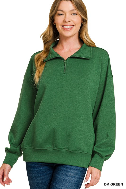 Sadie Scuba 1/2 Zip Pullover