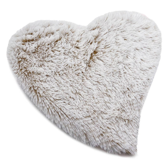 Marshmallow Gray Warmies Heart Heat Pad