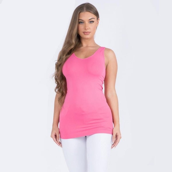 Reversible V or U neck Second Skin Tank