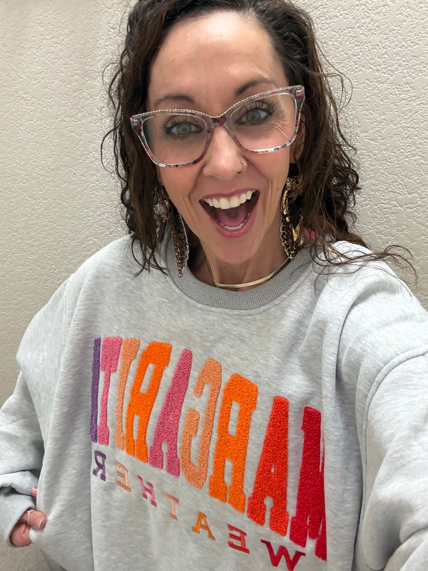 Margarita Weather Embroidered Sweatshirt