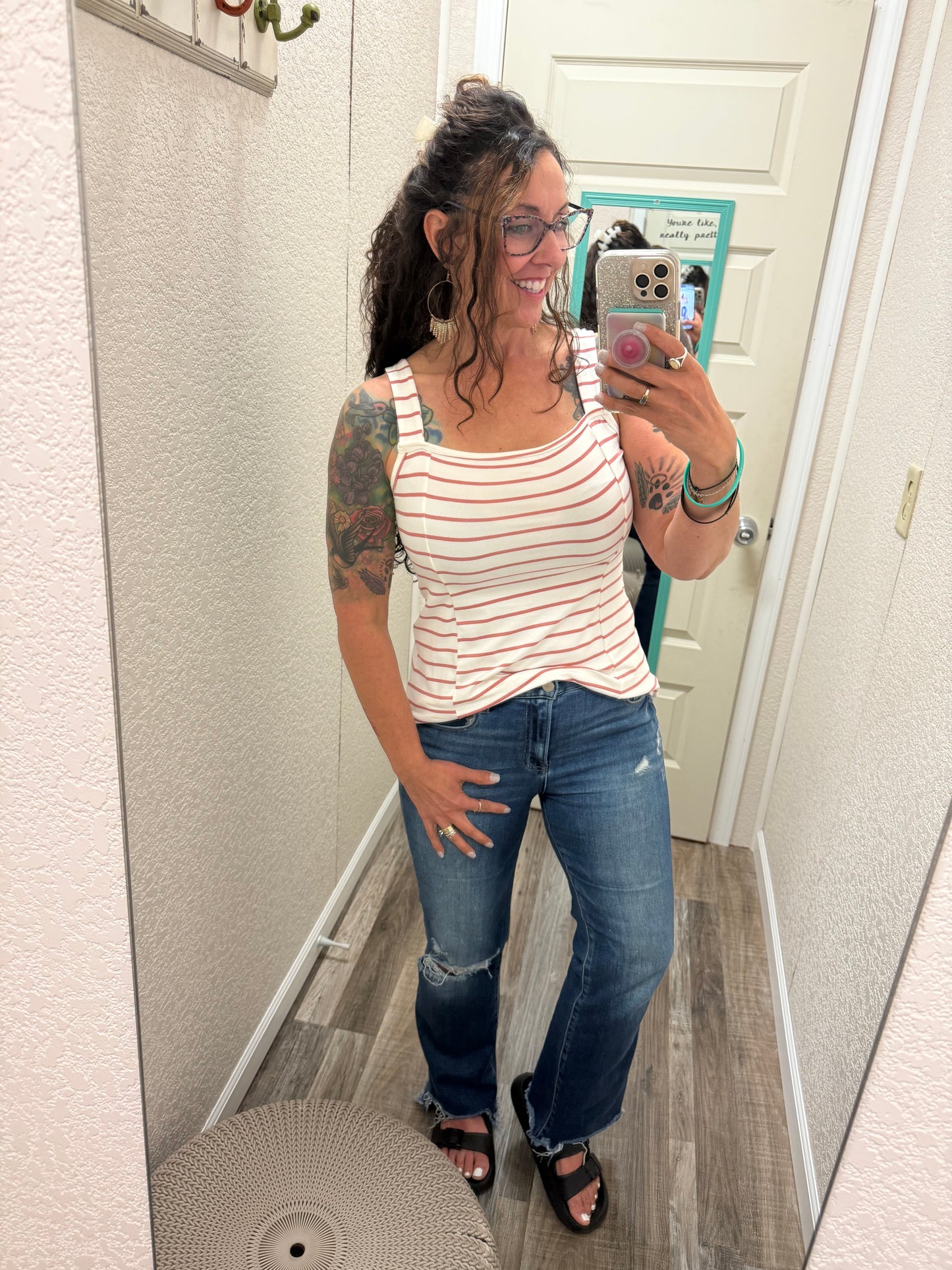 Coraline Square Neck Tank Top