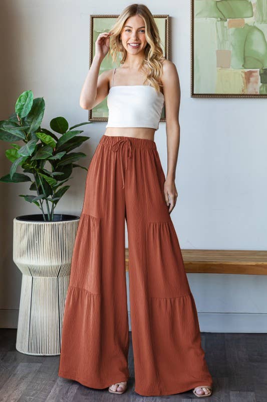 Brandi Rust Wide Leg Pants