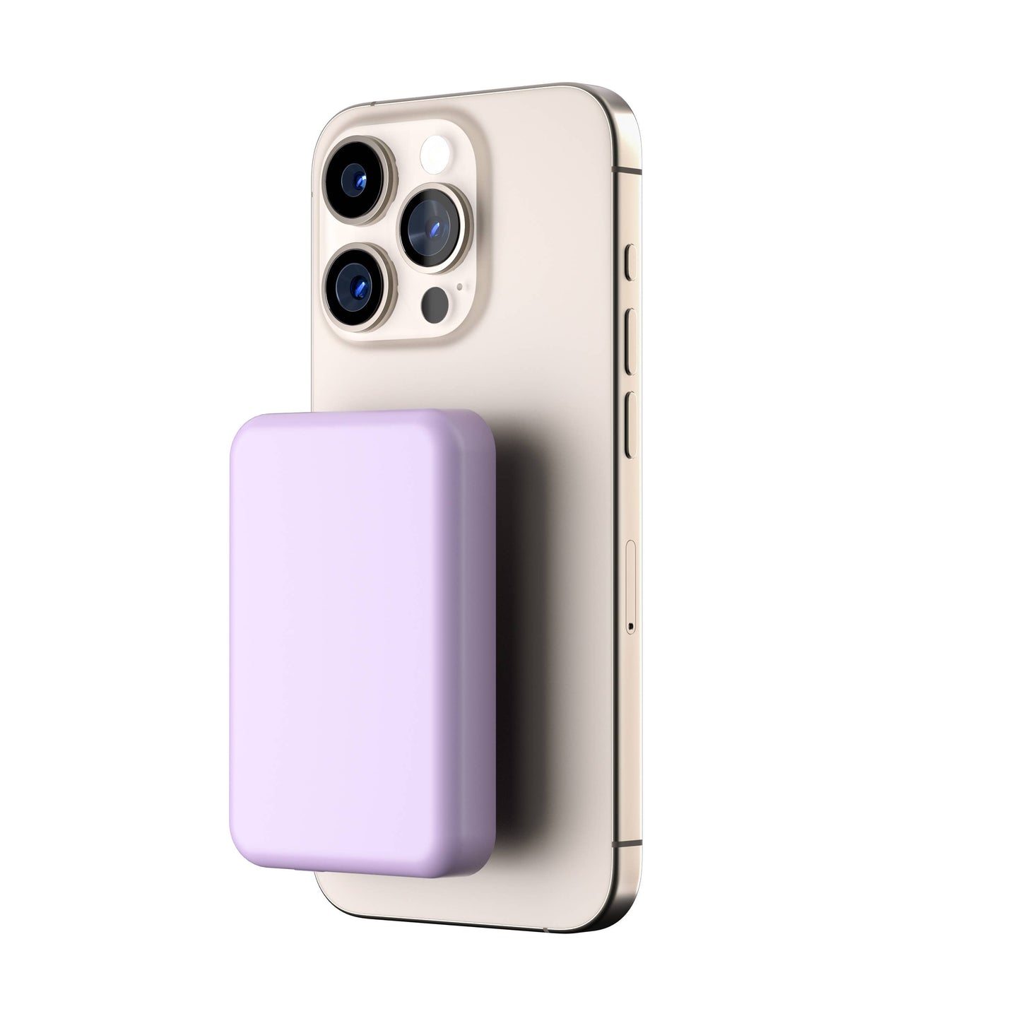 Lavender MagSafe 7200mAh Wireless Power Bank – Fast & Portable