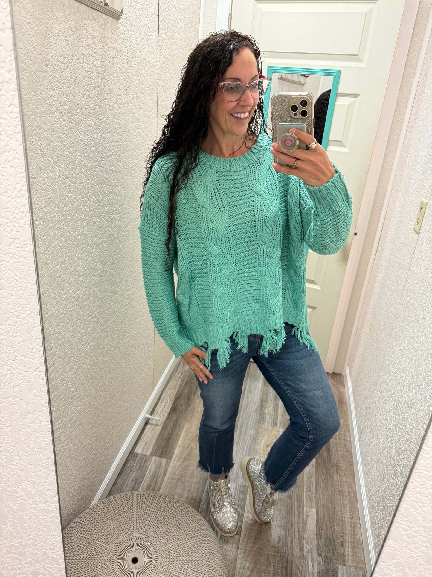 Brin Distressed Fall Sweater