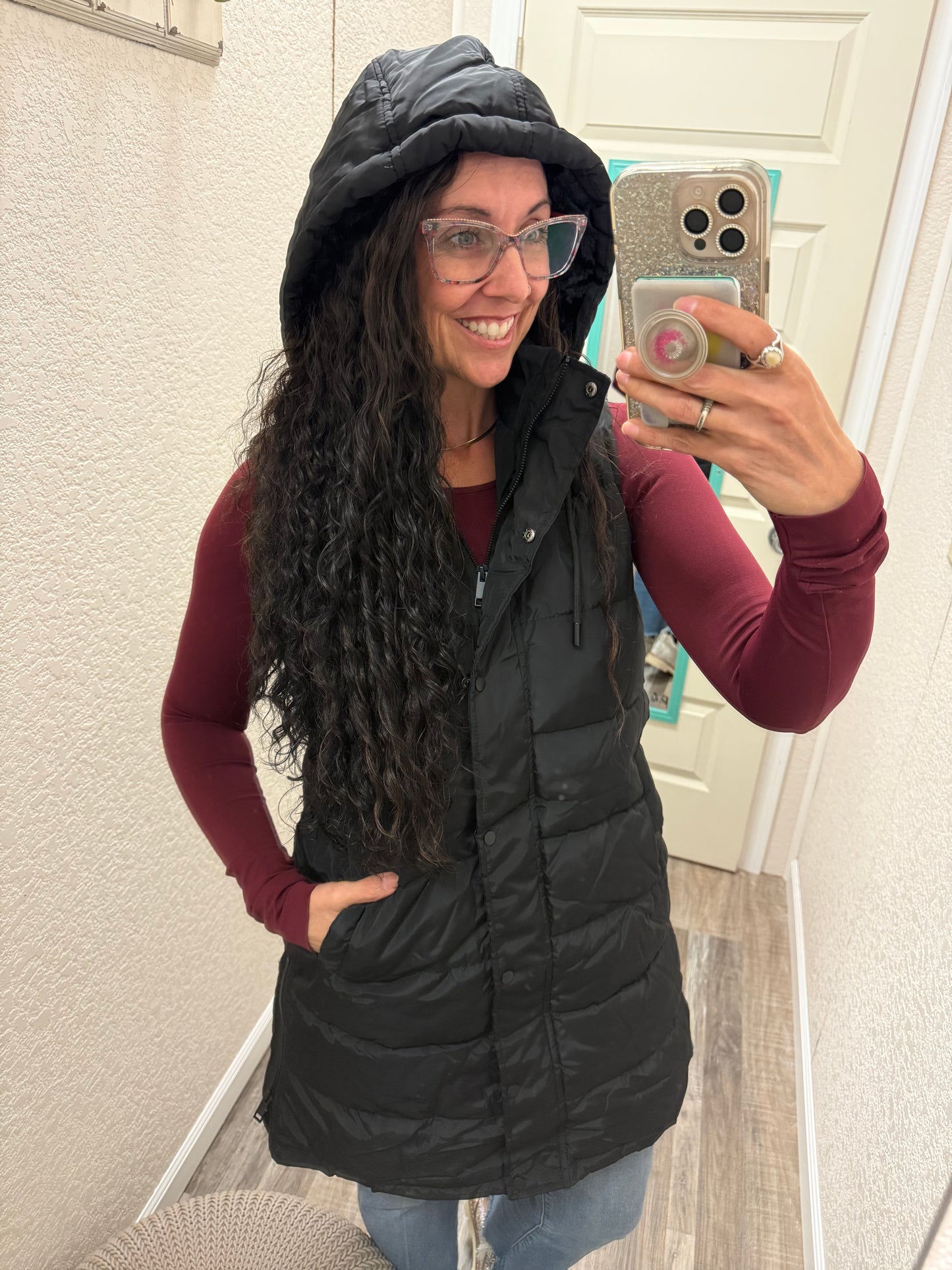 Vivi Long Puffer Vest