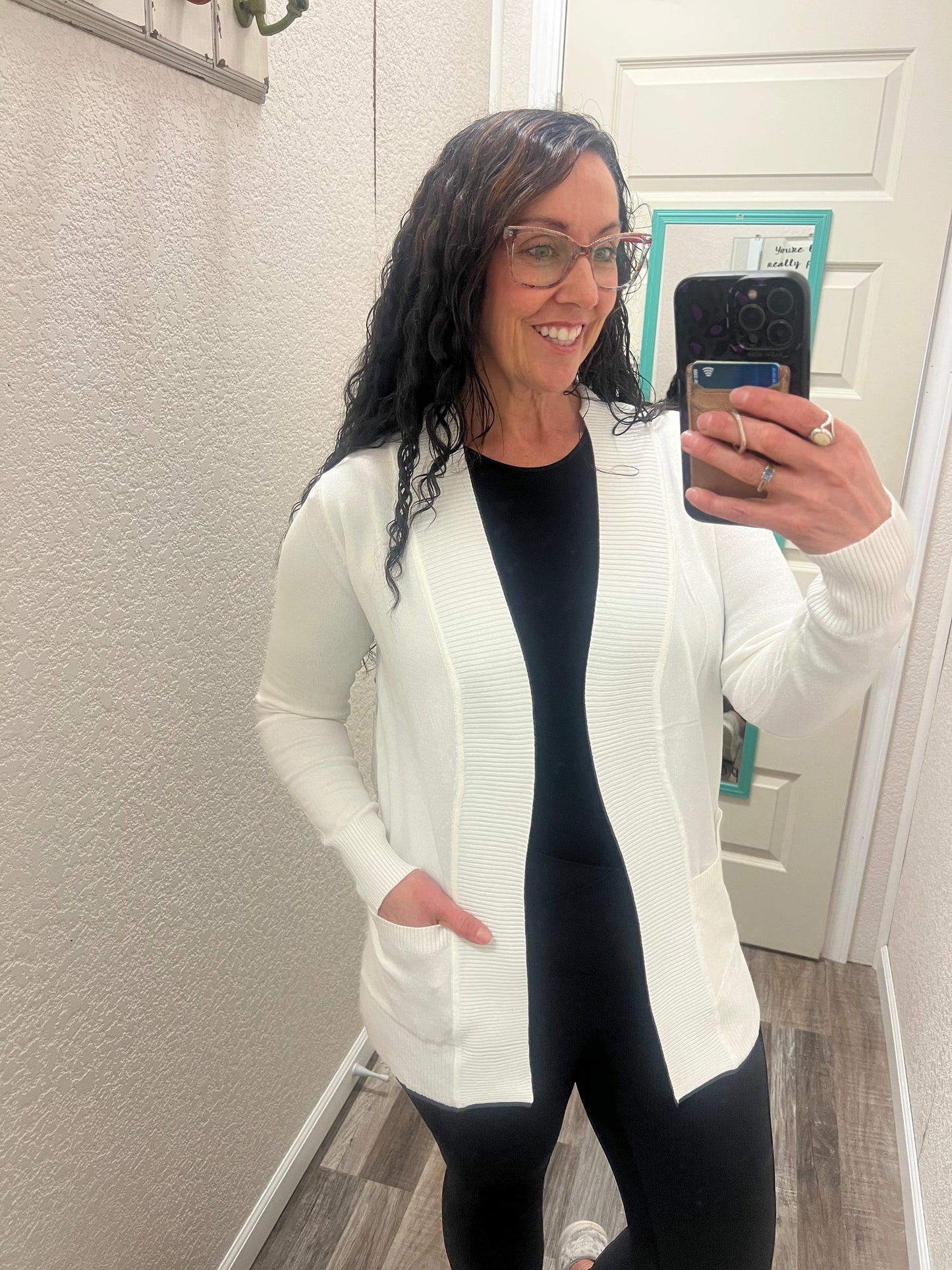 Perfect Basic Open Front Cardigan