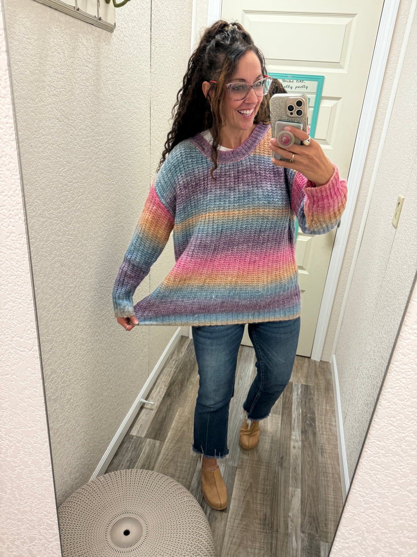 Unicorn Rainbows Tie Dye Sweater