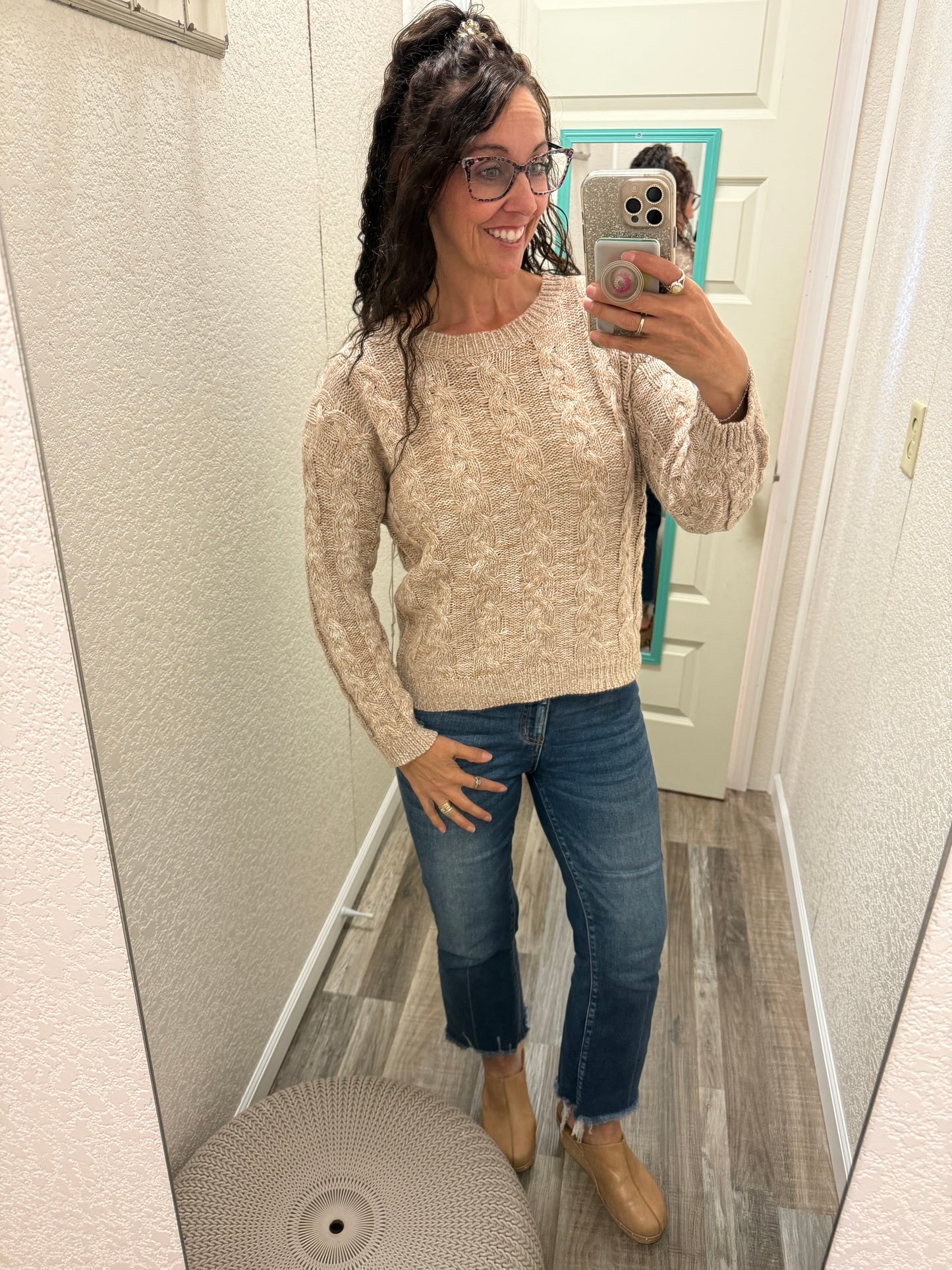 Caitlin Cable Knit Sweater