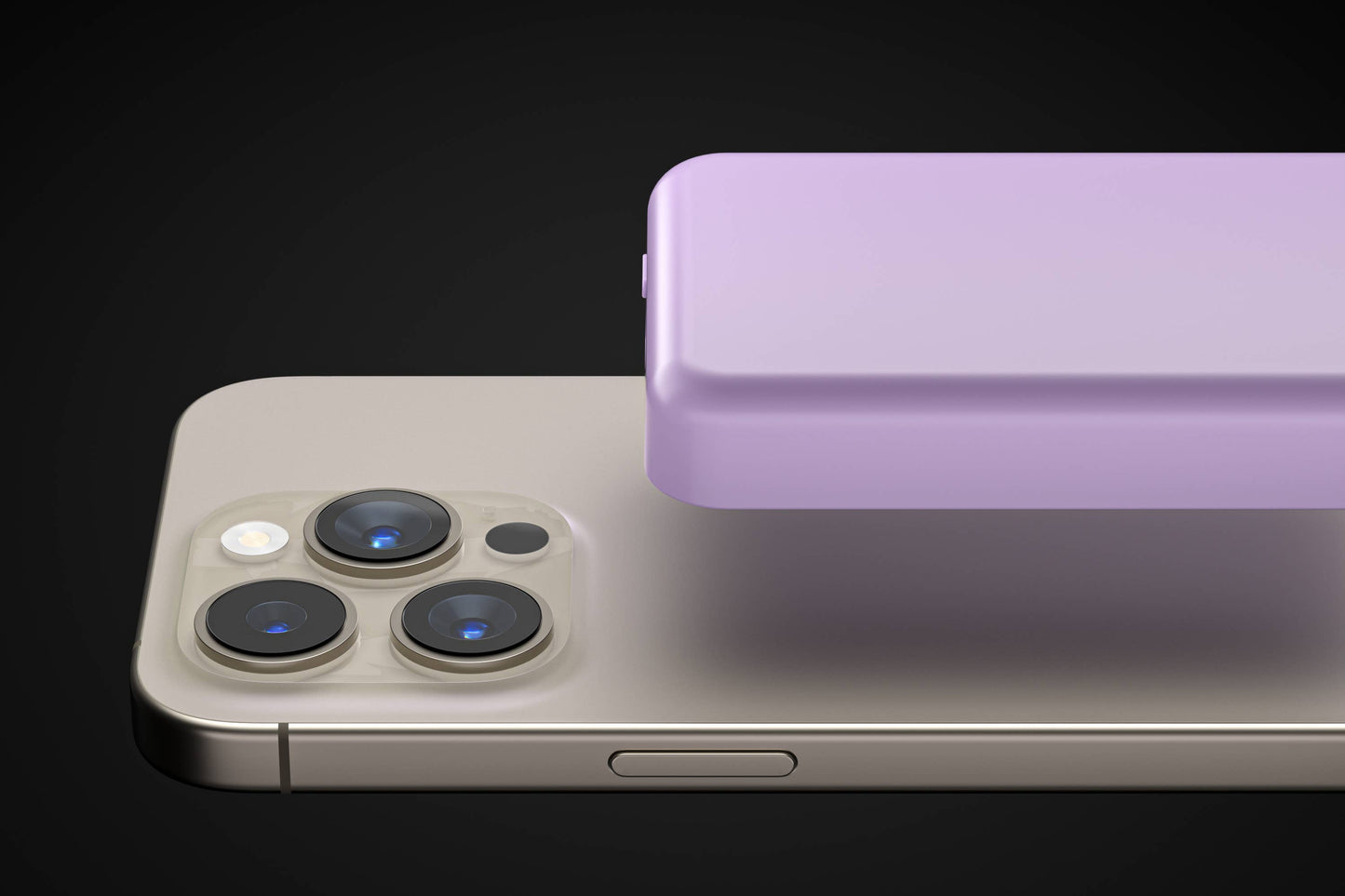 Lavender MagSafe 7200mAh Wireless Power Bank – Fast & Portable