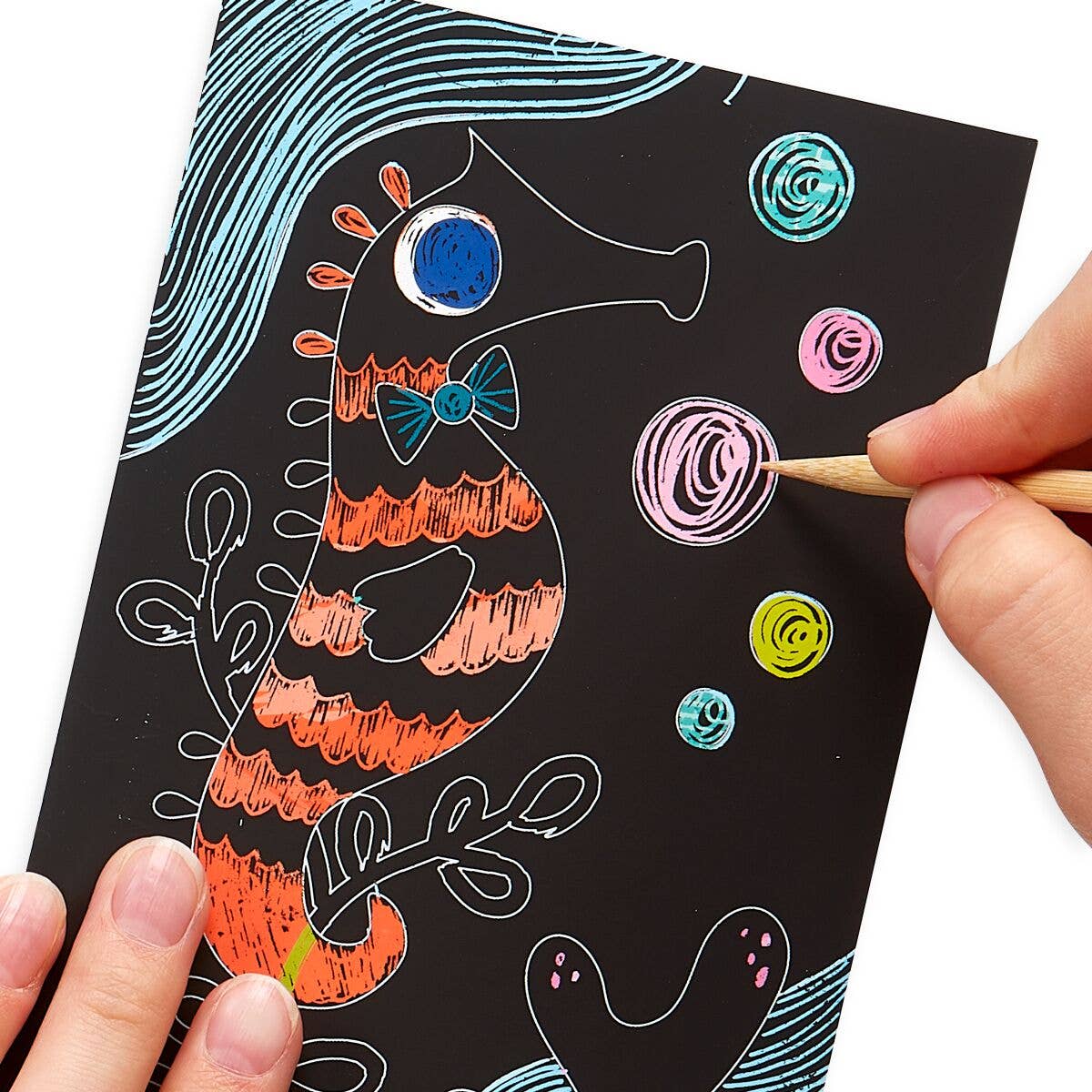 Friendly Fish Scratch & Scribble: Mini Kit - (7 PC Set)