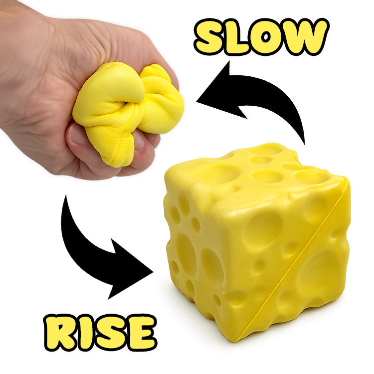 Fun Doh Slow Rise Cheese Squishies | Viral Sensory