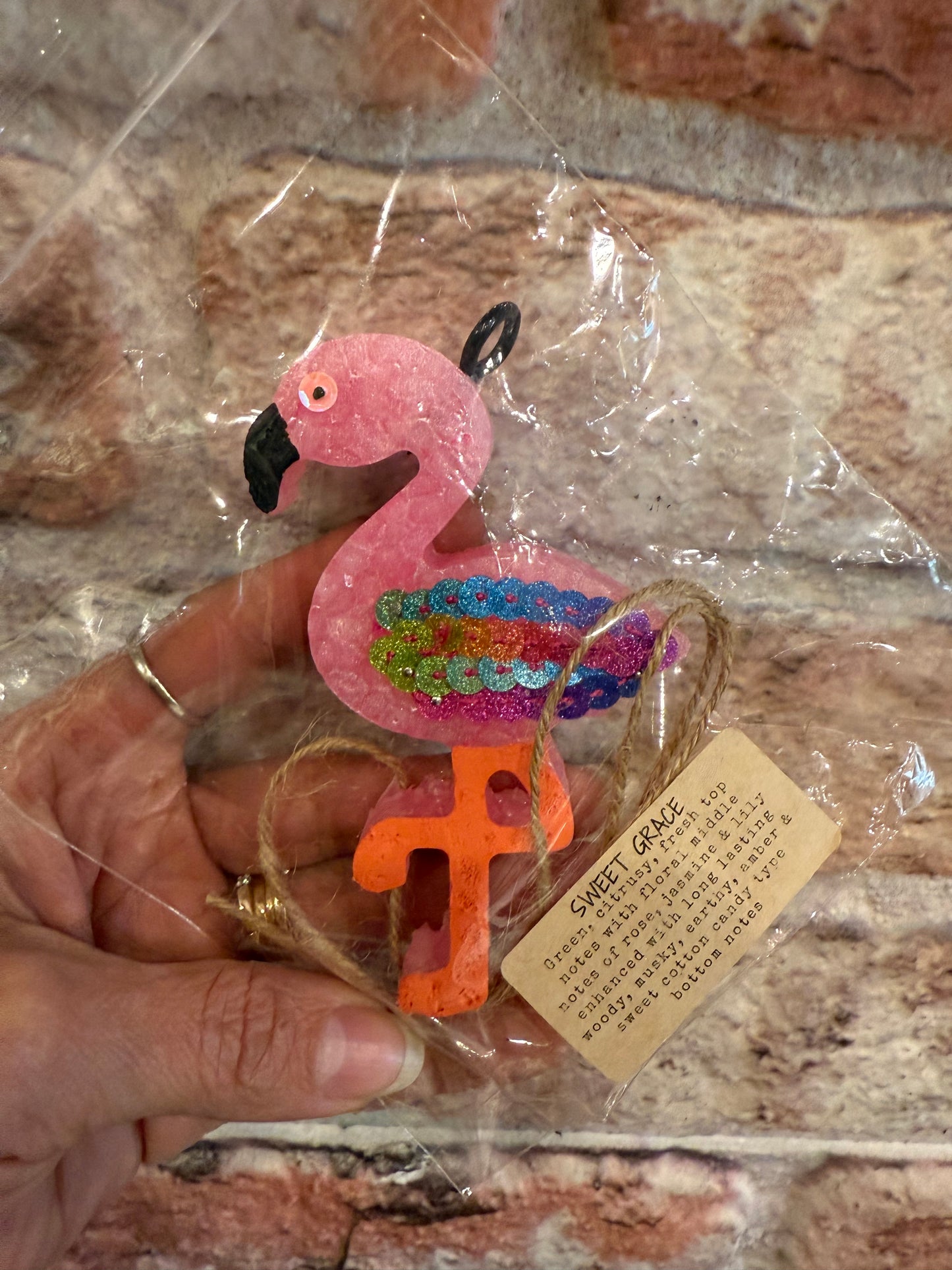 Flamingo Freshie -sweet Grace scent