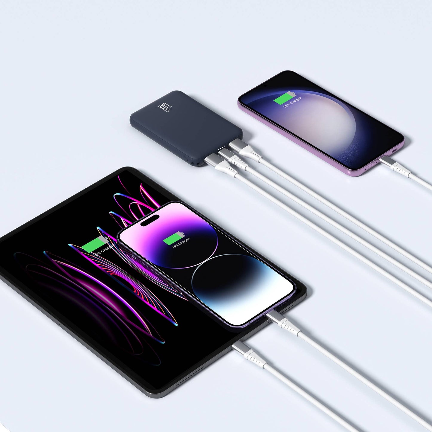 LAX 6600mAh Power Bank – Fast, Reliable, and Travel-Ready: Lilac