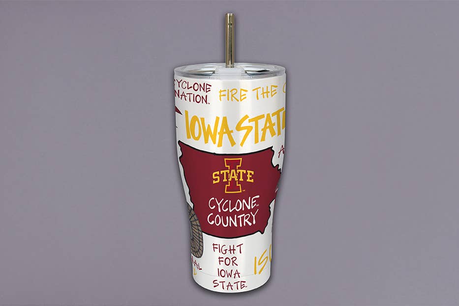 Iowa State Icon Metal Tumbler