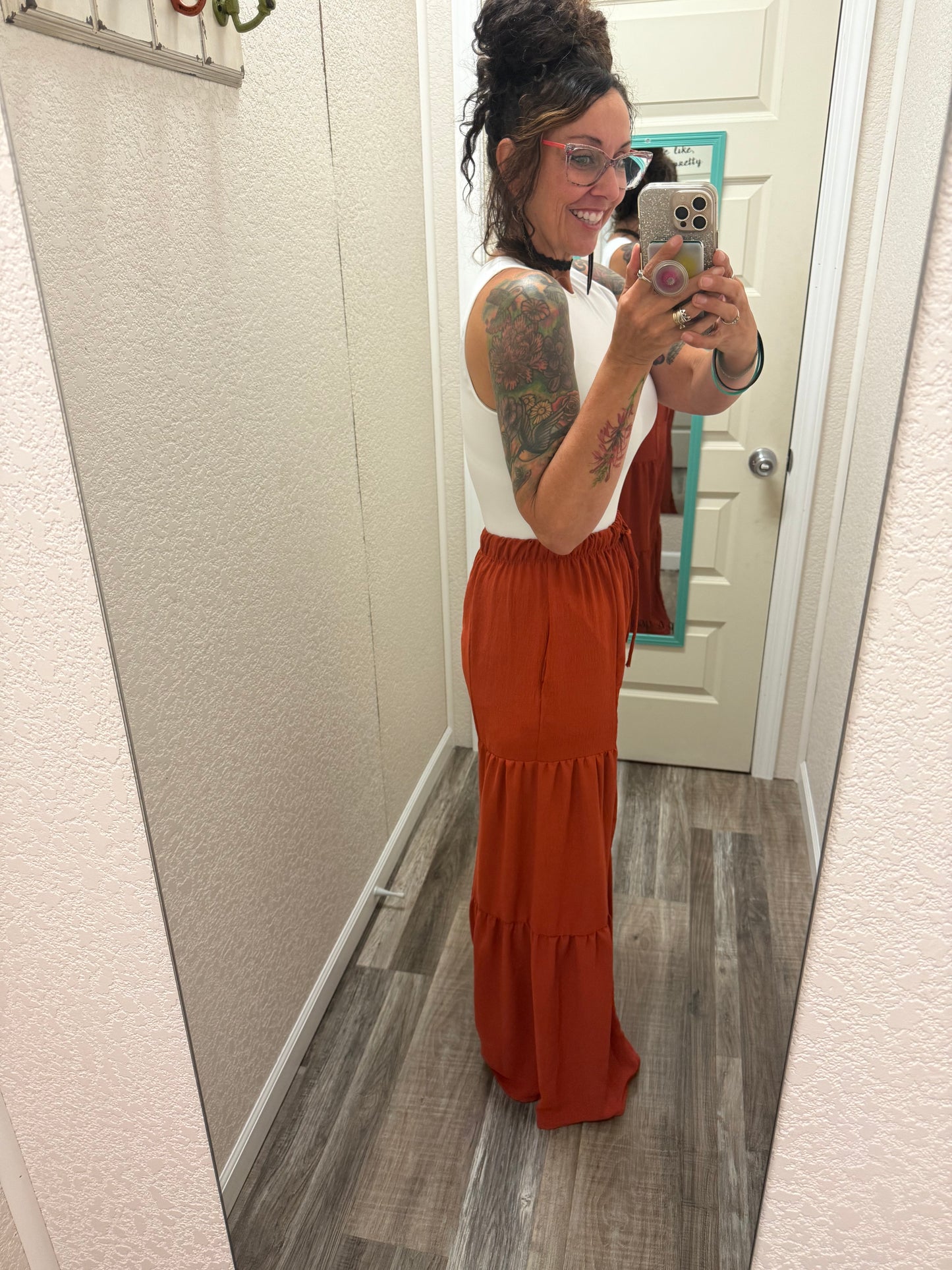 Brandi Rust Wide Leg Pants