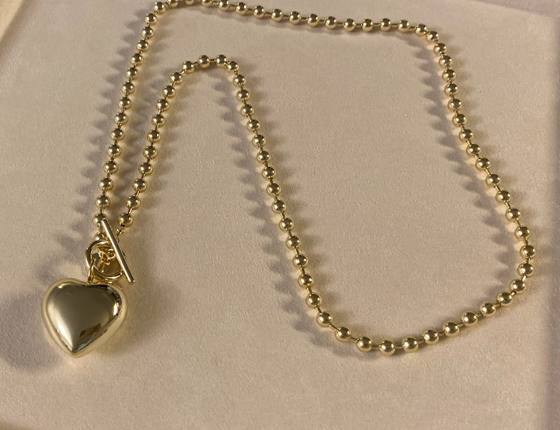 5mm Ball Chain with Toggle | Charm Necklace Gold & Silver : Gold / 24" Chain
