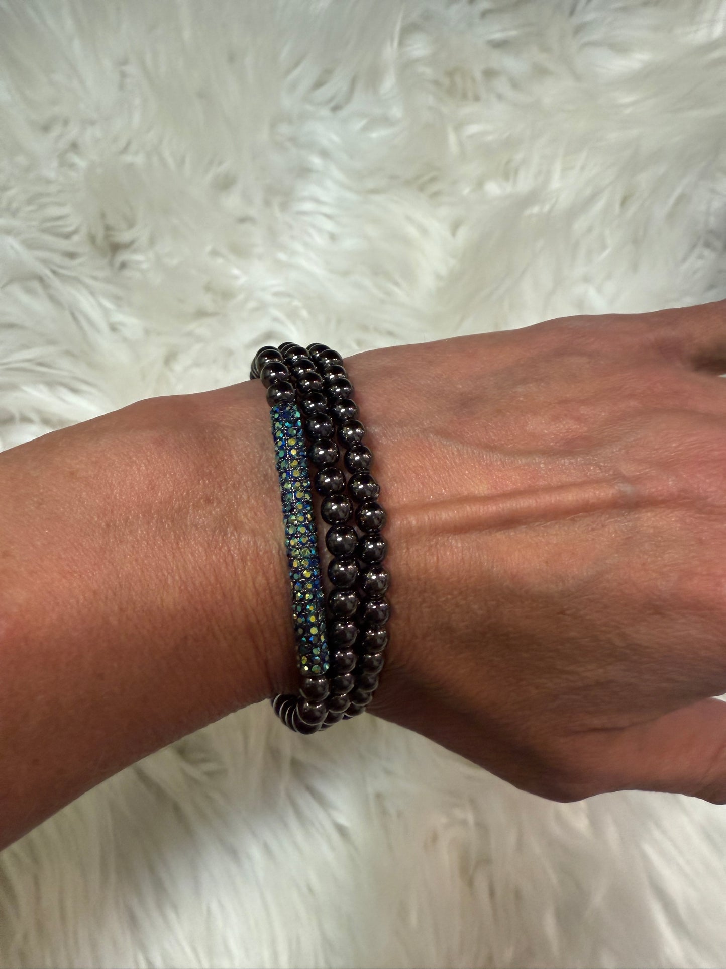 Stretchy Bling Bracelet Set Of 3