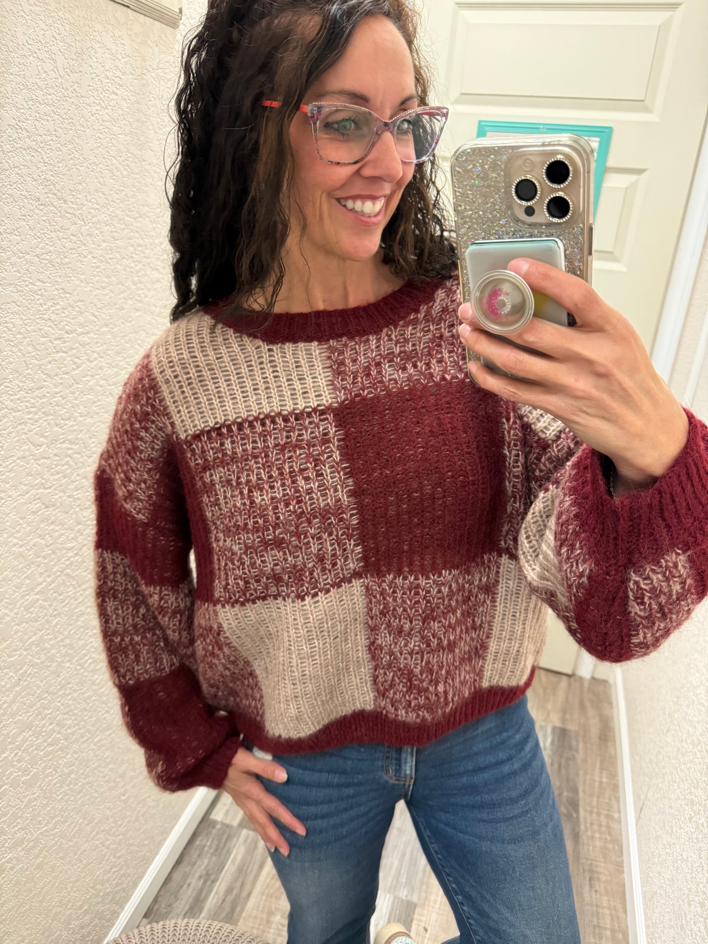 Lillian Plaid Sweater