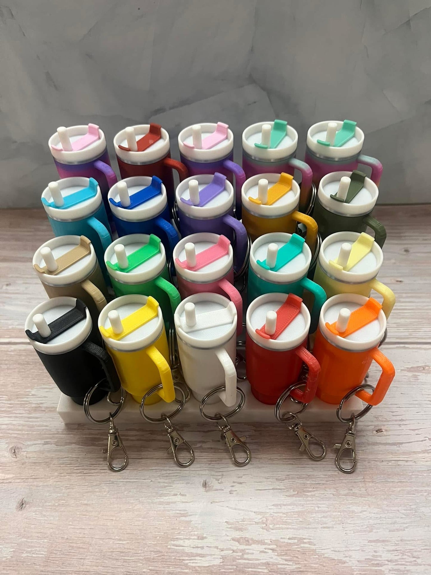 Tumbler Keychain Chapstick Holder
