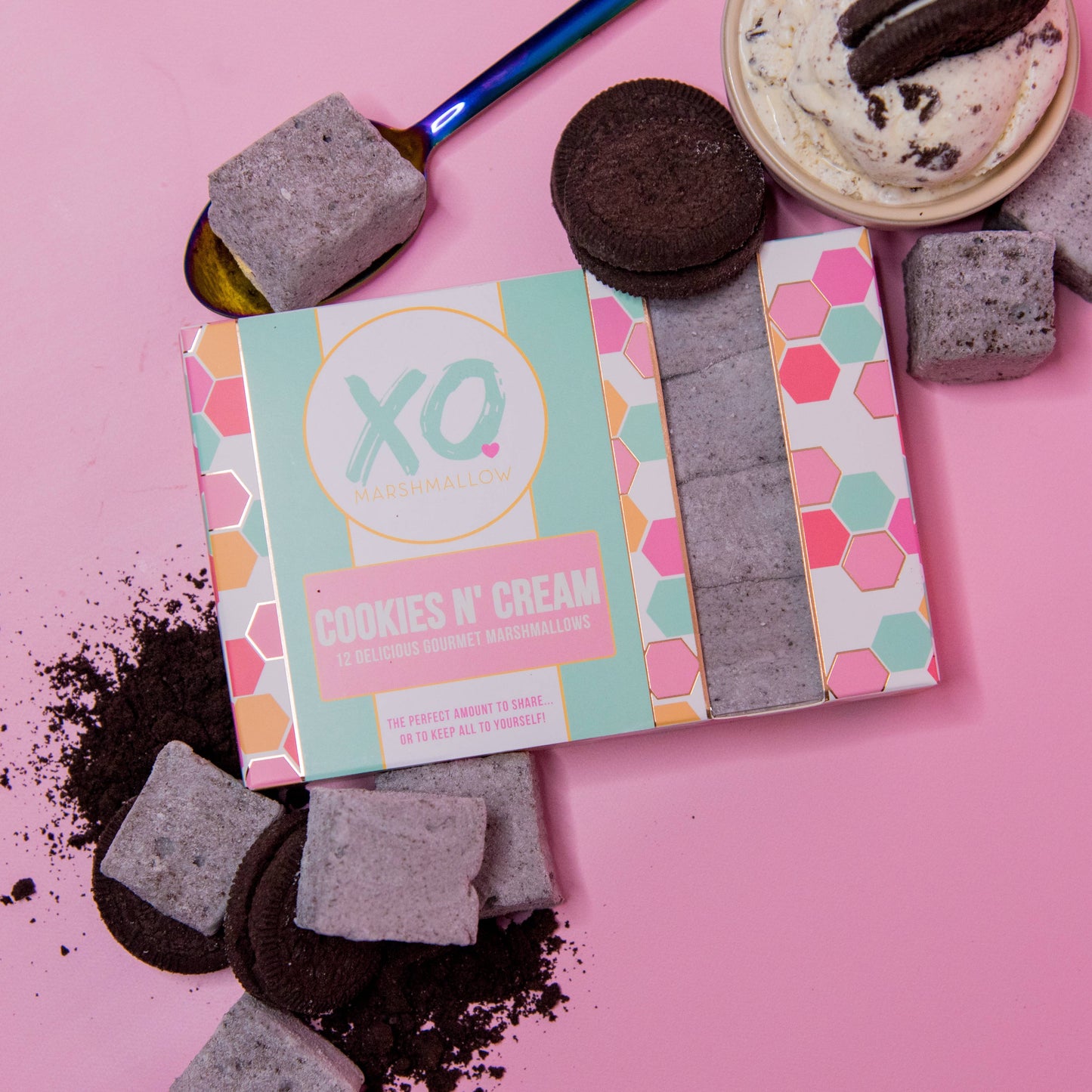 Cookies and Cream Marshmallows / Gluten Free /Nut & Dye Free