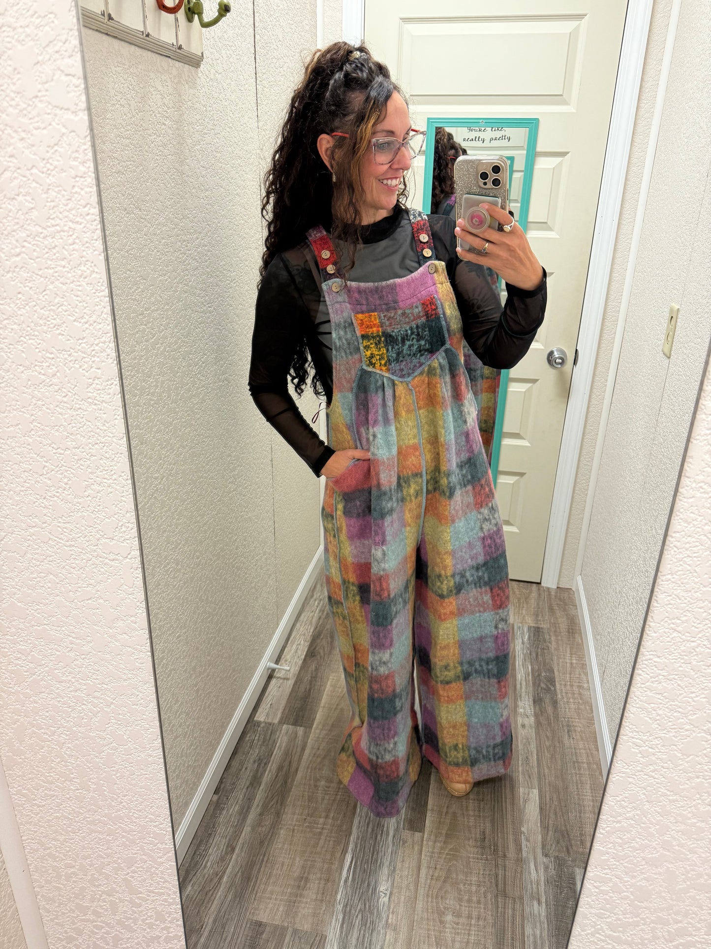 Patches Wide Leg Overalls (restock eta 9/22/25)