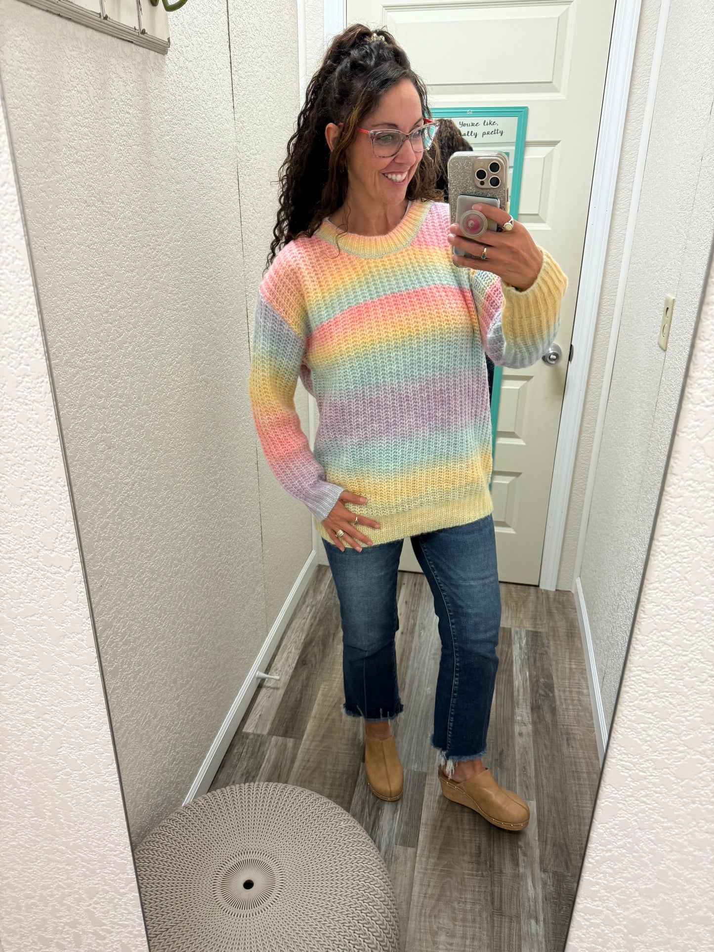 Unicorn Rainbows Tie Dye Sweater