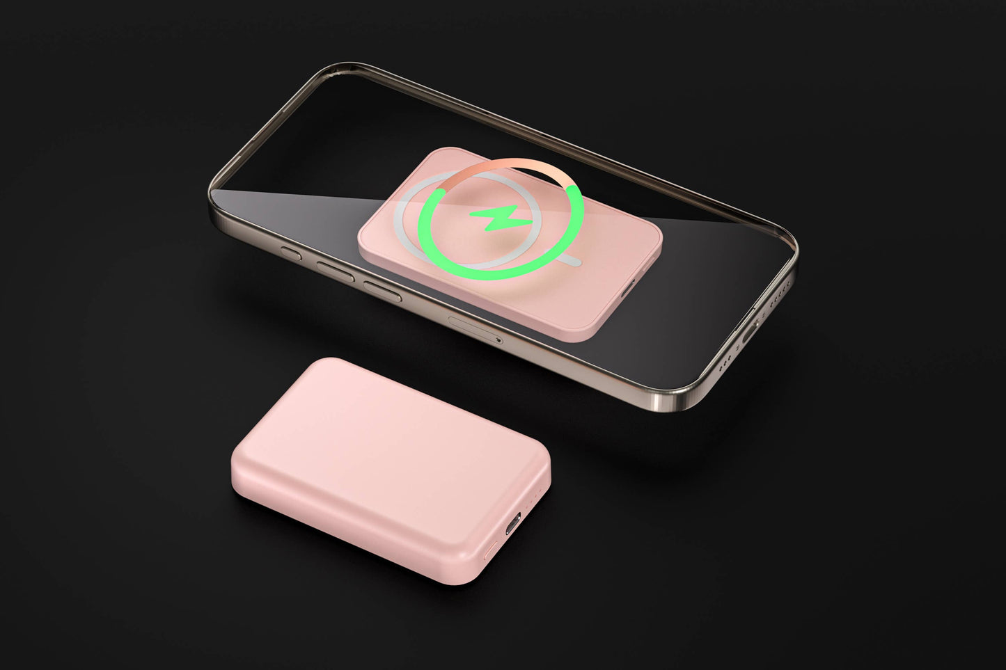 Lavender MagSafe 7200mAh Wireless Power Bank – Fast & Portable