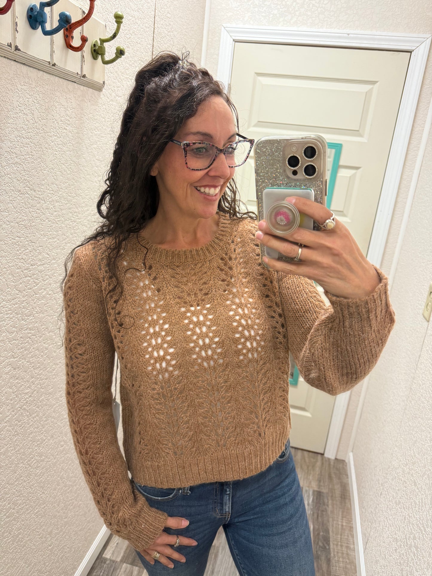 OhEmGee- Open Knit Sweater