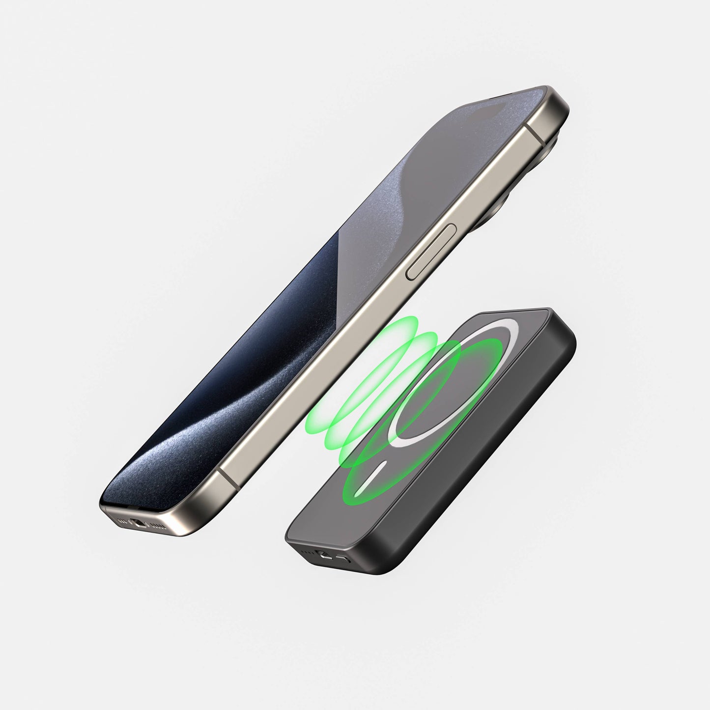 Black MagSafe 7200mAh Wireless Power Bank – Fast & Portable