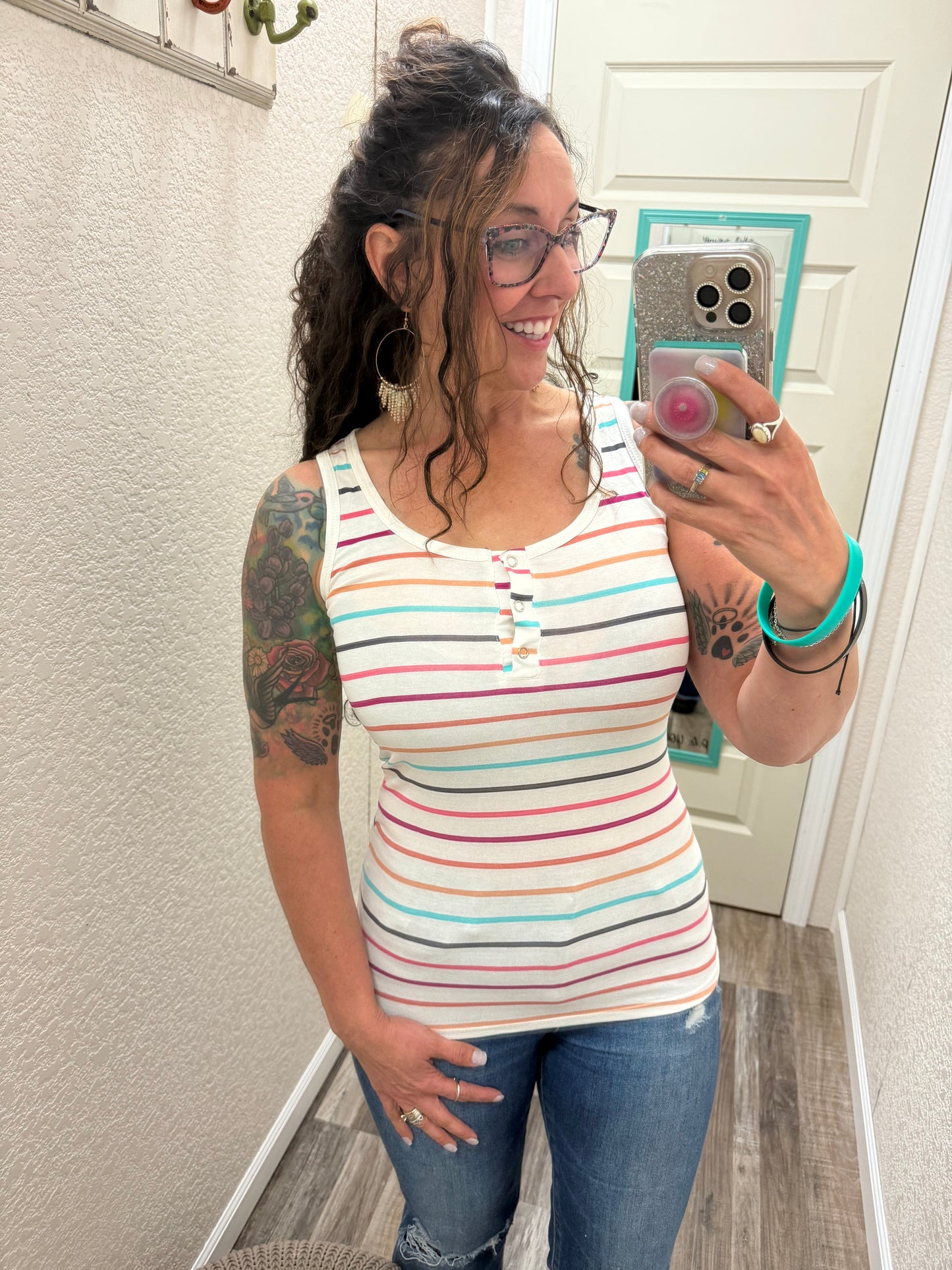 Happy Stripes Tank Top