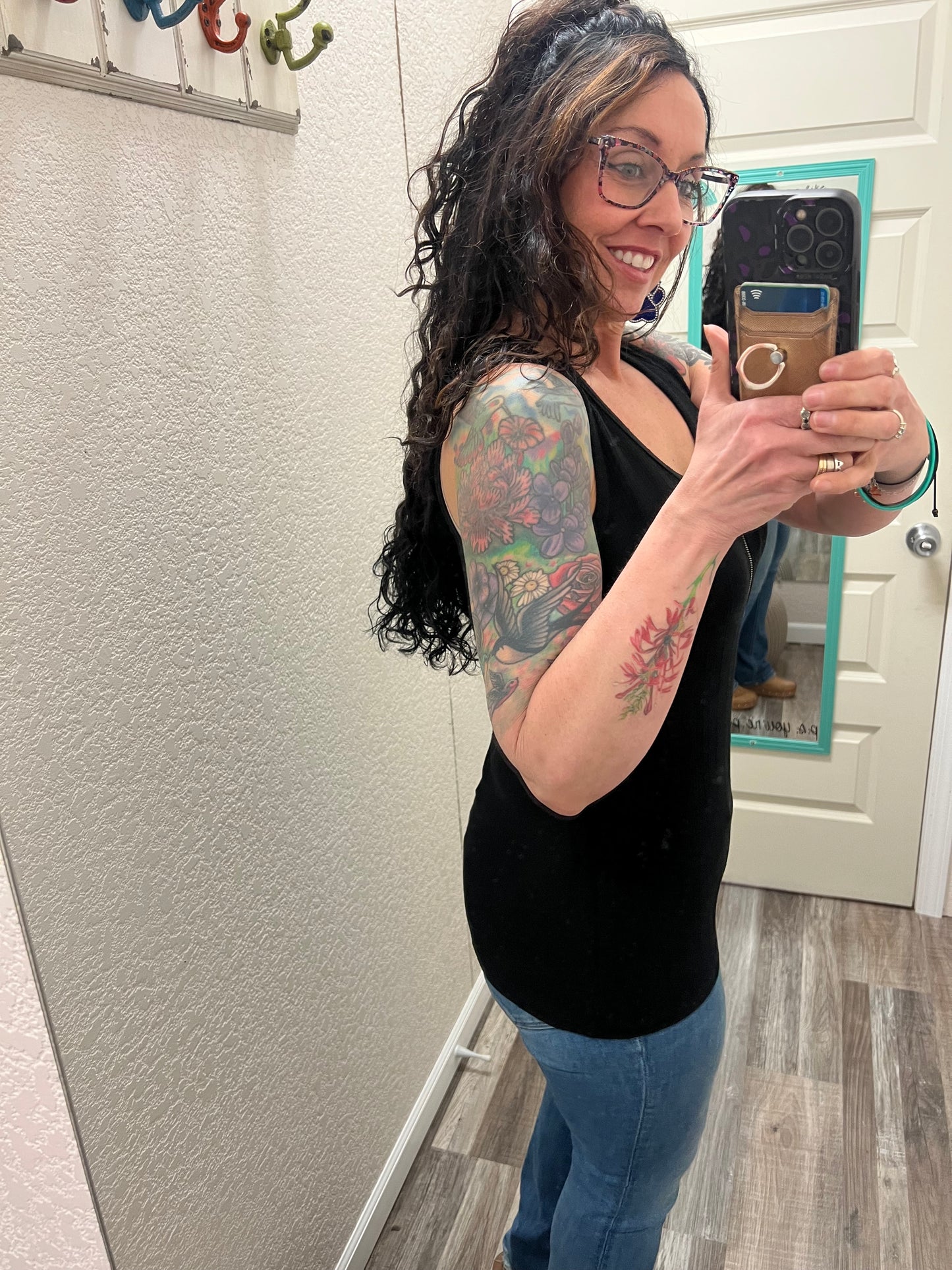 Mila Zipper Tank - Black