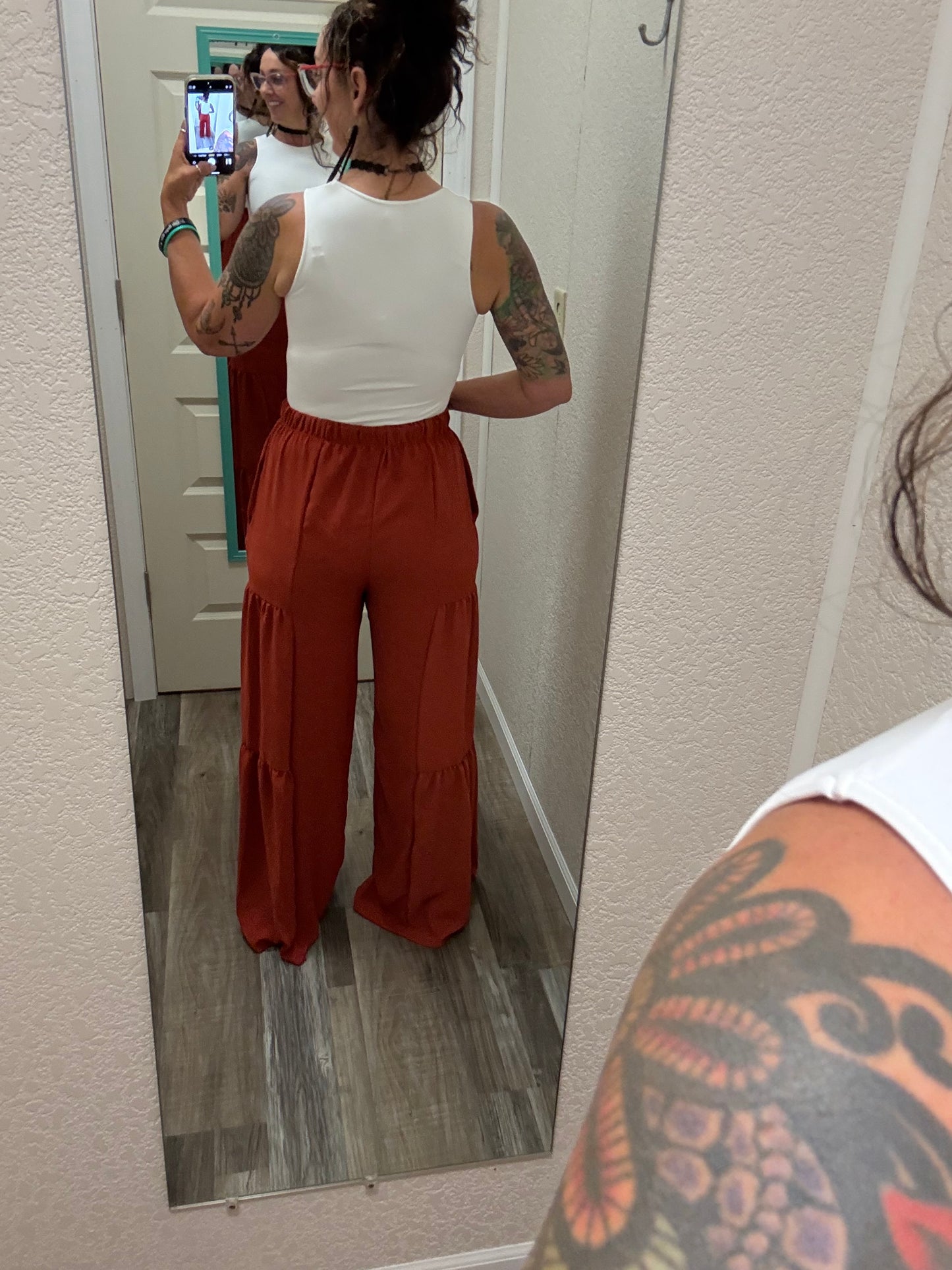 Brandi Rust Wide Leg Pants