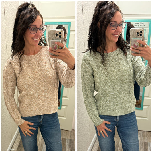 Caitlin Cable Knit Sweater