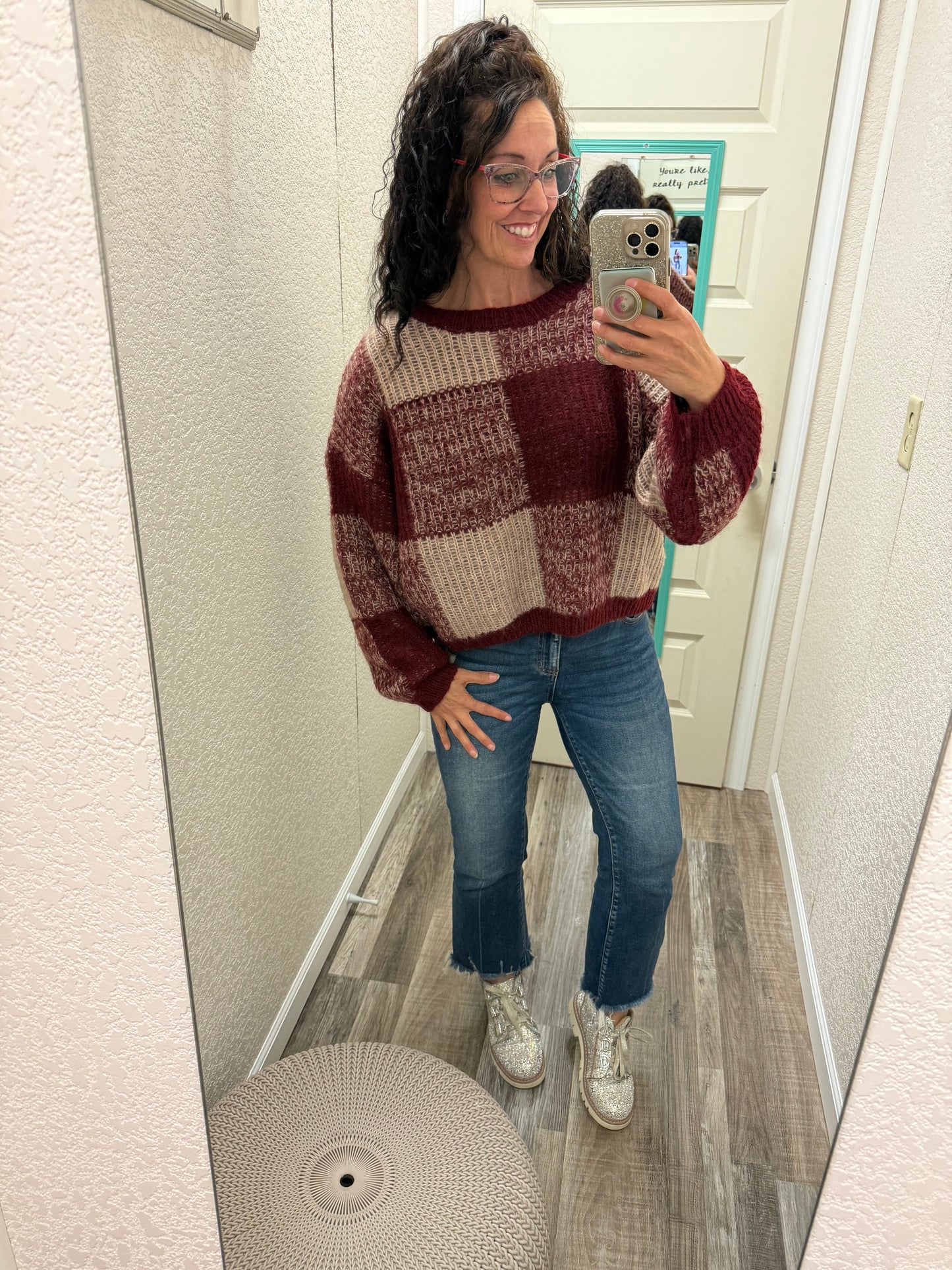 Lillian Plaid Sweater