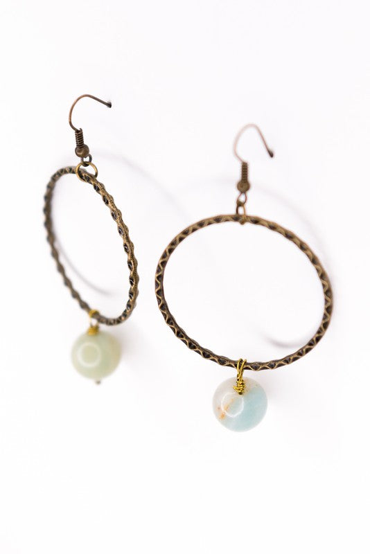 Olivia Earrings Amazonite