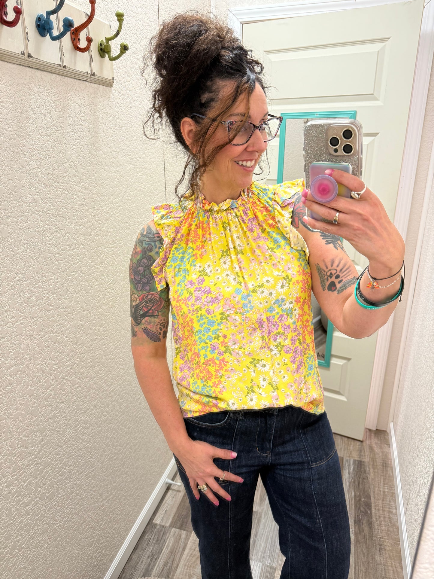 Faith Floral Print Top
