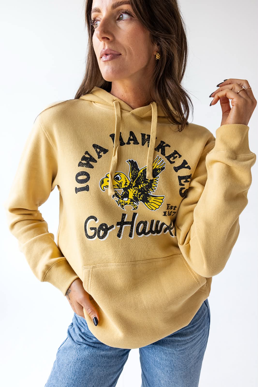 Iowa Hawkeyes Go Hawks Hoodie